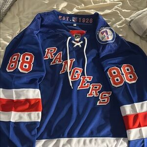 New York Rangers Blue Hockey Jersey Kane #88